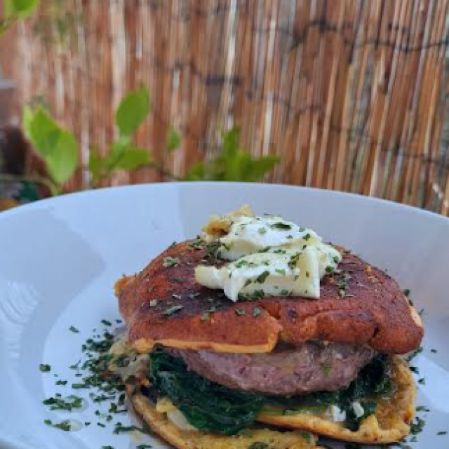 Burger rapide au Chèvre Frais 